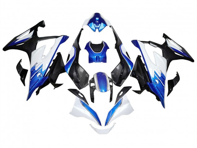 Compra Carenados Moto BMW S1000RR 2023-2024 - Blanco Azul Negro FibraCarbono