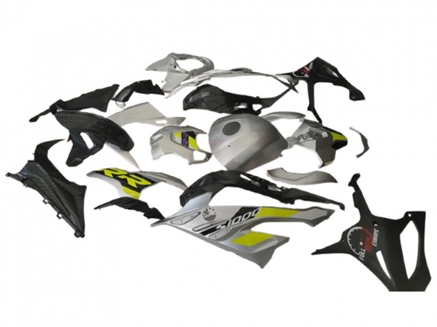 Compra Carenados Moto BMW S1000RR 2023-2024 - Plata Amarillo FibraCarbono