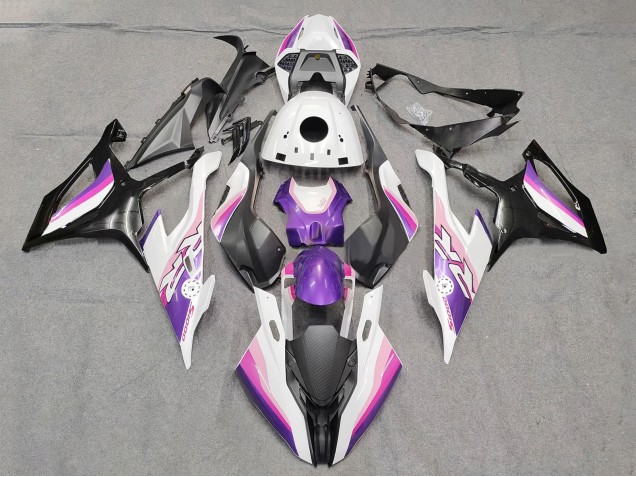 Compra Carenados Moto BMW S1000RR 2019-2022 - Rosa Púrpura Blanco