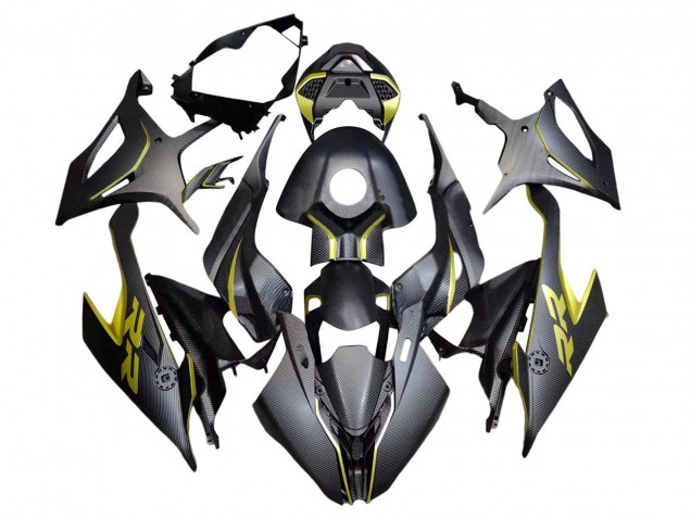 Compra Carenados Moto BMW S1000RR 2019-2022 - Negro Amarillo FibraCarbono