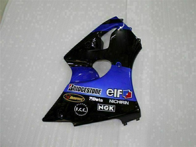 Compra Carenados Moto Kawasaki ZX6R 2000-2002 - Azul Negro Brillante Elf Bridgestone