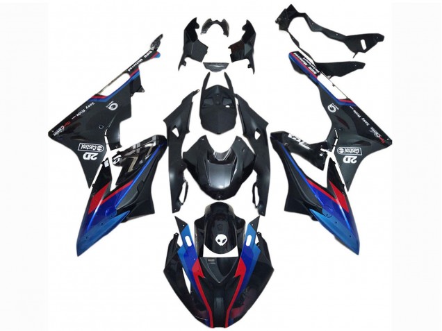 Compra Carenados Moto BMW S1000RR 2017-2018 - Azul Rojo Negro Brillante Castrol