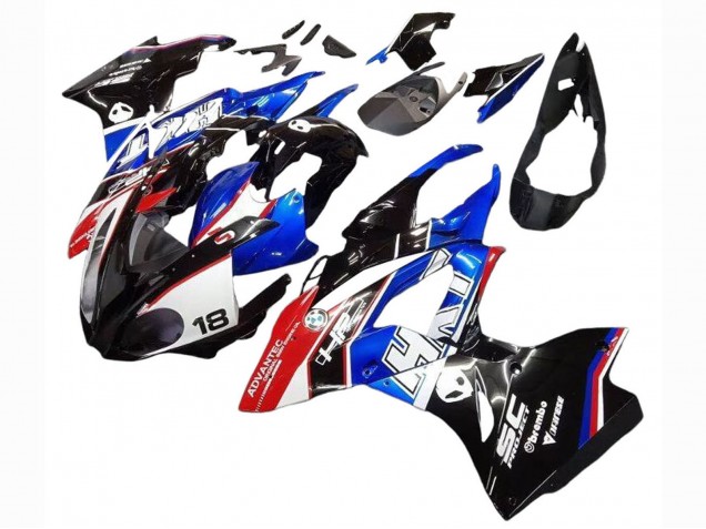 Compra Kits Carenados Moto BMW S1000RR 2017-2018 - Blanco Azul Rojo Negro Brillante