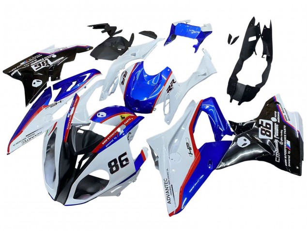 Compra Carenado Moto BMW S1000RR 2017-2018 - Blanco Azul Rojo Negro Brillante