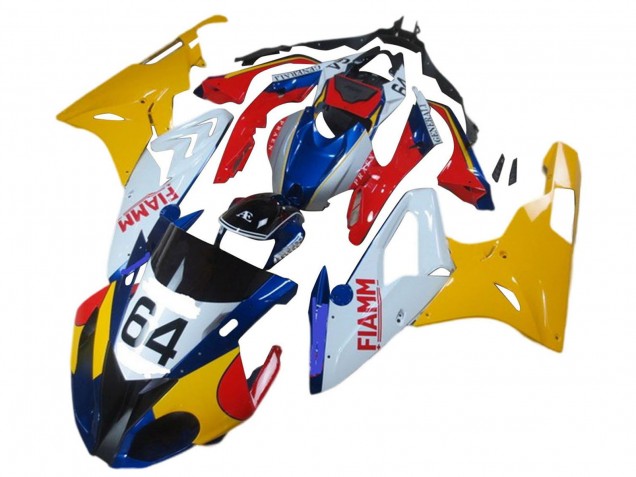 Compra Carenados Moto BMW S1000RR 2017-2018 - Amarillo Blanco Rojo Azul Fiamm 64