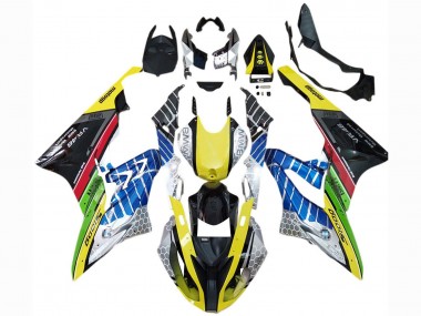 Compra Carenados Moto BMW S1000RR 2017-2018 - Amarillo Azul Rojo Verde Negro VR