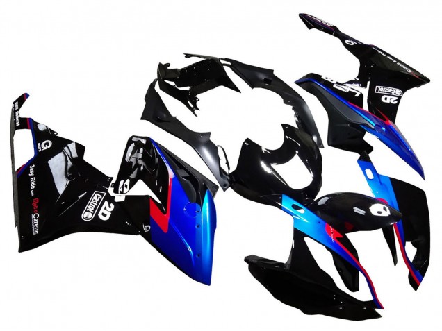 Compra Carenados Moto BMW S1000RR 2015-2016 - Rojo Azul Negro Negro Brillante