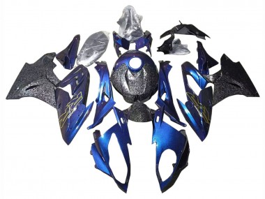 Compra Carenados Moto BMW S1000RR 2015-2016 - Gradiente Púrpura Azul Falsificado FibraCarbono