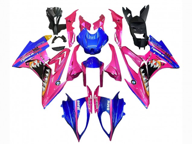 Compra Carenados Moto BMW S1000RR 2015-2016 - Rosa Azul Tiburón