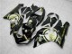Compra Carenados Moto Kawasaki ZX6R 2005-2006 - Negro Brillante Blanco Oro Lucky Strike