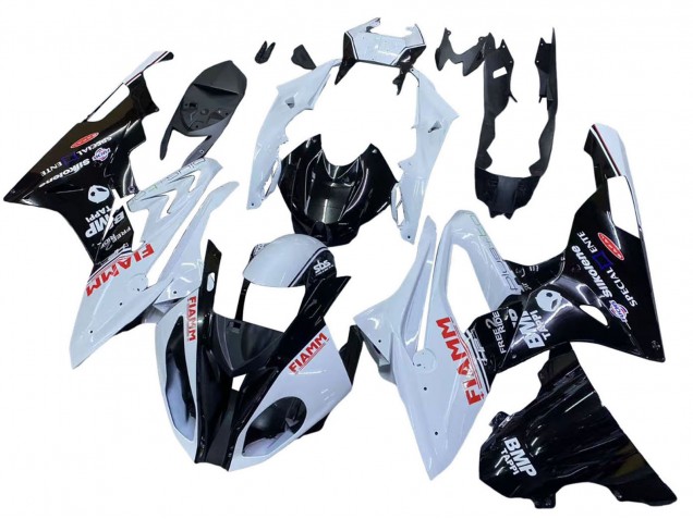 Compra Carenados Moto BMW S1000RR 2015-2016 - Blanco Negro Brillante Fiamm
