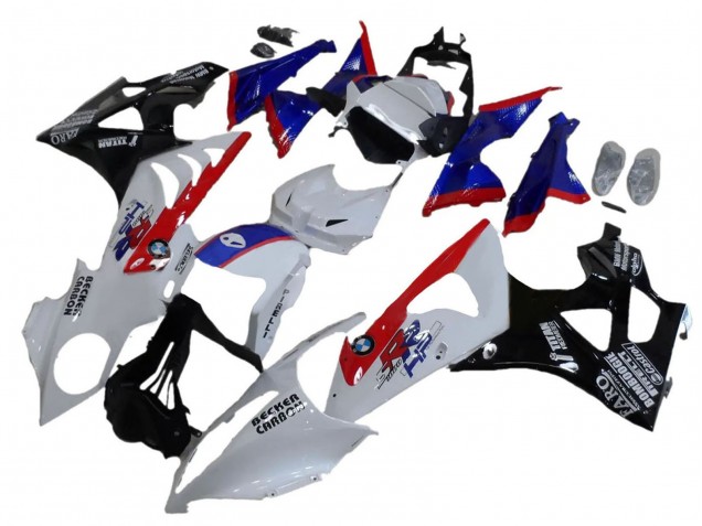 Compra Carenados ABS BMW S1000RR 2009-2014 - Blanco Rojo Azul Negro Brillante