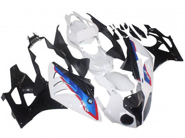 Compra Carenados Moto BMW S1000RR 2009-2014 - Blanco Rojo Azul Negro Brillante HP Becker Carbon