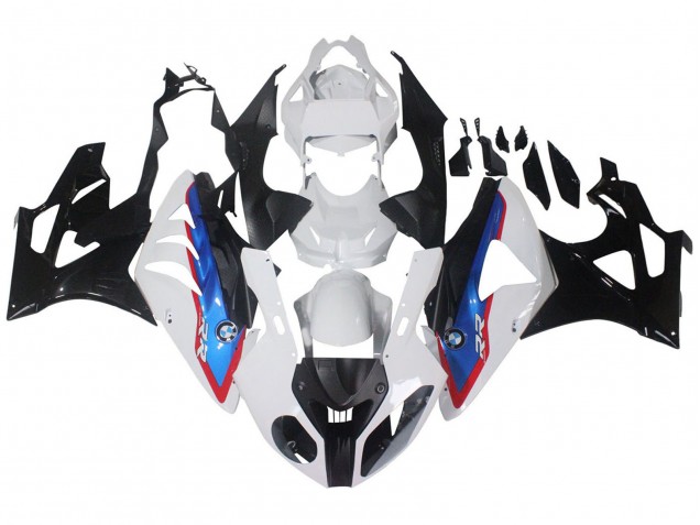 Compra Carenados Moto BMW S1000RR 2009-2014 - Blanco Rojo Azul Negro Brillante HP Becker Carbon