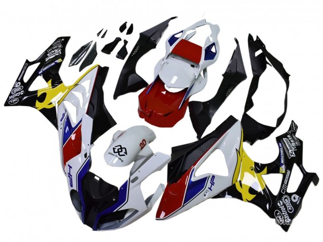 Compra Carenados Moto BMW S1000RR 2009-2014 - Blanco Rojo Amarillo Negro Castrol