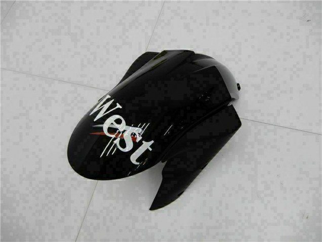 Compra Carenados Moto Kawasaki ZX6R 2005-2006 - Negro Brillante Blanco West