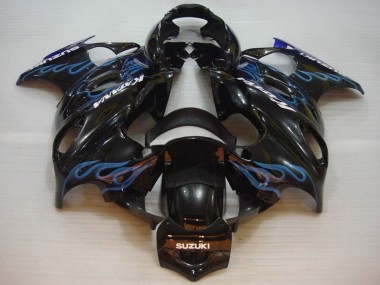 Compra Carenados Moto Suzuki GSX600F/GSX750F 2004-2006 - Negro Brillante Azul Llama
