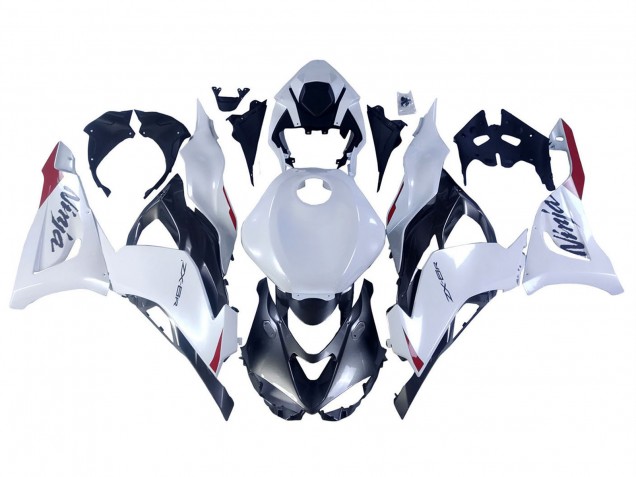 Compra Carenados Moto Kawasaki ZX6R 2023-2025 - Blanco Perla Negro Rojo