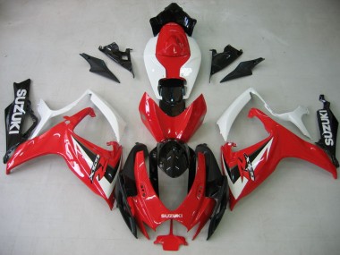 Compra Carenado Moto Suzuki GSXR 600 / GSXR 750 2006-2007 - Blanco Rojo Negro Brillante