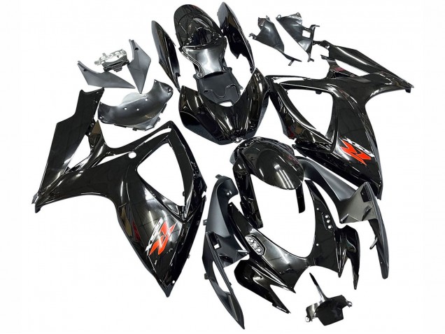 Compra Carenados Moto Suzuki GSXR 600 / GSXR 750 2006-2007 - Negro Brillante Plata Rojo