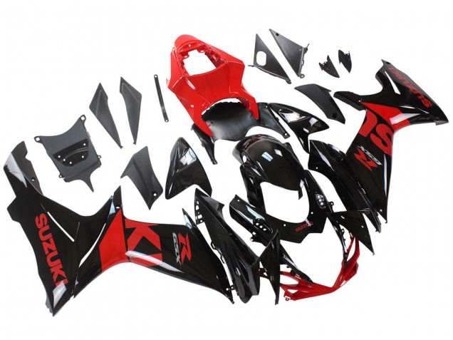 Compra Kits Carenado Moto Suzuki GSXR 600 / GSXR 750 2011-2024 - Rojo Negro Brillante