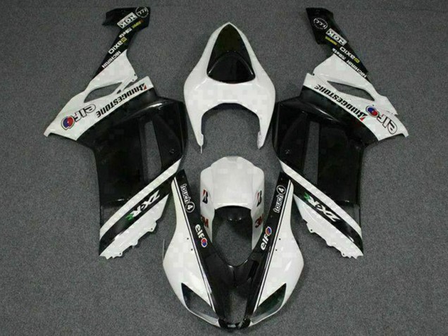 Compra Carenados Moto Kawasaki ZX6R 2007-2008 - Negro Blanco Elf