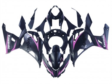 Compra Carenados Moto Kawasaki Ninja 400 2018-2024 - Negro Mate Rosa