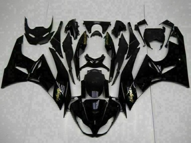 Compra Carenados Moto Kawasaki ZX6R 2009-2012 - Negro Brillante Oro Ninja