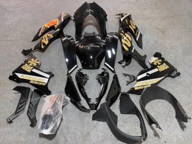 Compra Carenados Moto Kawasaki ZX10R 2021-2025 - Negro Brillante Oro Elf Nieve