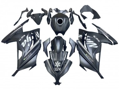 Compra Carenados Moto Kawasaki EX300 2013-2024 - Negro Mate Blanco Elf Nieve