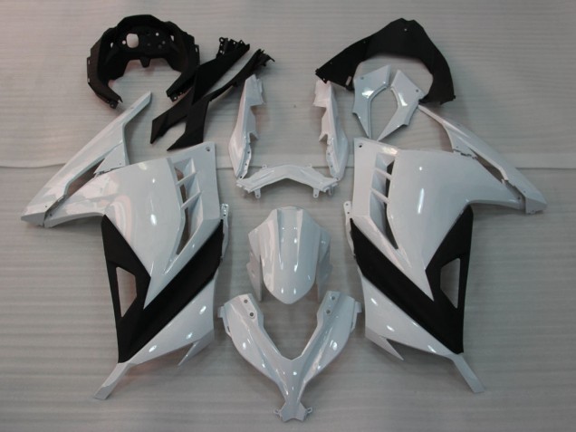 Compra Carenados Moto Kawasaki EX300 2013-2024 - Blanco Brillante Negro
