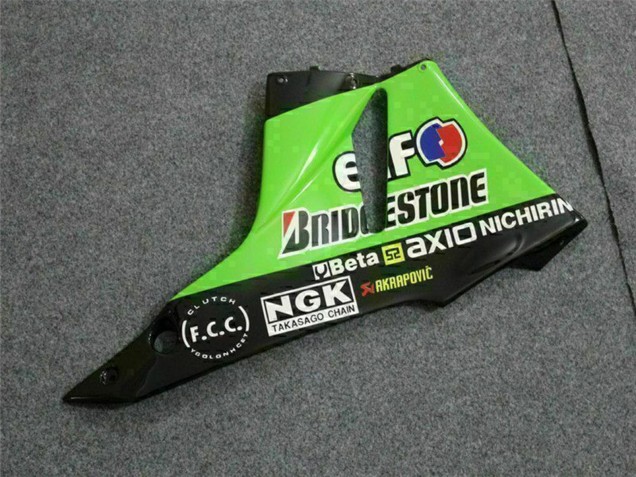 Compra Carenados Moto Kawasaki ZX6R 2009-2012 - Verde Negro Brillante Elf Touch4 Bridgestone