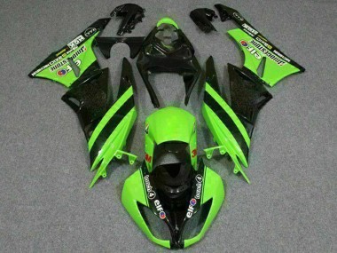 Compra Carenados Moto Kawasaki ZX6R 2009-2012 - Verde Negro Brillante Elf Touch4 Bridgestone
