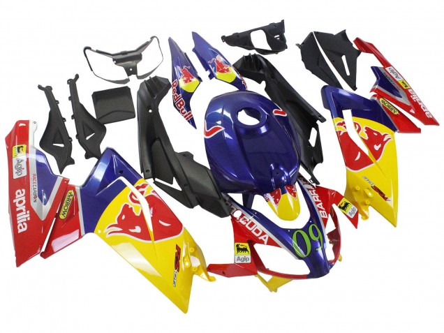 Compra Carenados Moto Aprilia RS125 2006-2011 - Amarillo Azul Oscuro Rojo Bull