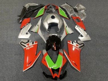 Compra Carenado Moto Aprilia RS4 50 125 2012-2018 - Plata Rojo Verde Negro Brillante