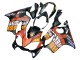 Compra Carenados Moto Honda CBR600 F4i 2004-2007 - Negro Mate Naranja Rossi