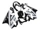 Compra Carenados Moto Honda CBR600 F4i 2004-2007 - Blanco Negro Brillante