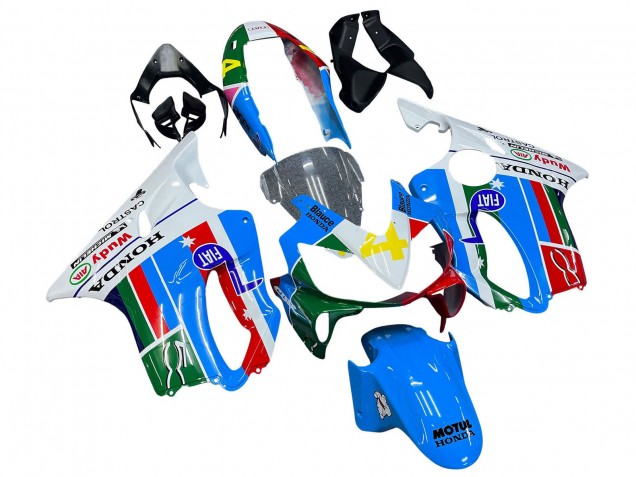 Compra Carenados Moto Honda CBR600 F4i 2004-2007 - Blanco Azul Verde Rojo