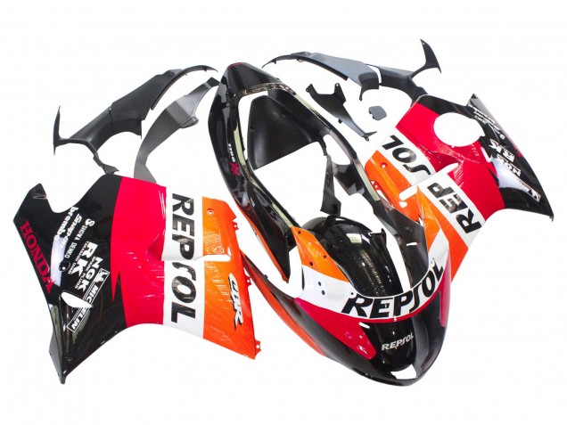 Compra Carenados Moto ABS Honda CBR1100XX Blackbird 1996-2007 - Naranja Blanco Rojo Negro Brillante Repsol