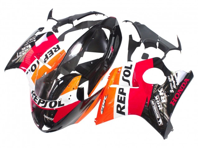 Compra Carenados Moto ABS Honda CBR1100XX Blackbird 1996-2007 - Naranja Blanco Rojo Negro Brillante Repsol