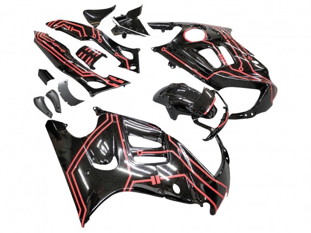Compra Kits Carenado Moto Honda CBR600 F3 1997-1998 - Rojo Negro Brillante