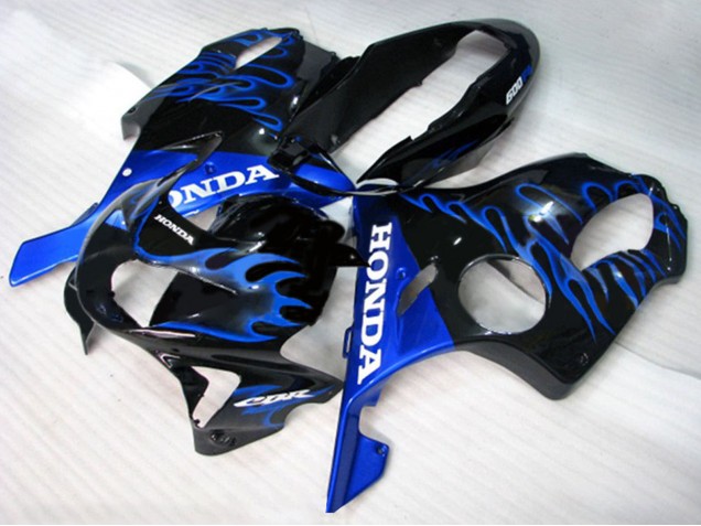 Compra Carenados Moto Honda CBR600 F4 1999-2000 - Negro Brillante Azul Llama