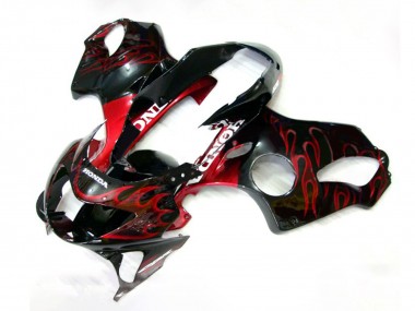 Compra Carenados Moto Honda CBR600 F4 1999-2000 - Negro Brillante Rojo Llama