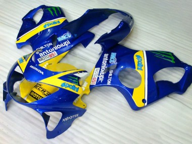 Compra Carenados Moto Honda CBR600 F4 1999-2000 - Azul Amarillo Verde Monstruo