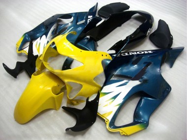 Compra Carenados Moto Honda CBR600 F4 1999-2000 - Amarillo Azul Oscuro Negro Brillante