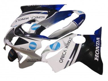 Compra Carenado Moto Honda CBR600 F4 1999-2000 - Blanco Azul Negro Brillante Konica Minolta