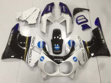 Compra Carenados Moto Honda CBR900RR 893 1992-1993 - Blanco Azul Negro Brillante Konica Minolta