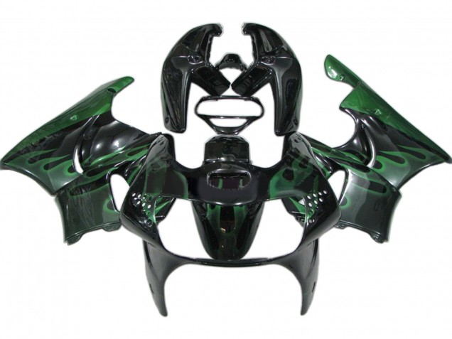 Compra Carenados Moto Honda CBR900RR 919 1998-1999 - Negro Brillante Verde Llama