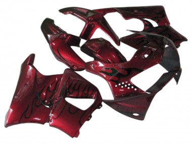 Compra Carenados Moto Honda CBR900RR 919 1998-1999 - Rojo Oscuro Negro Llama