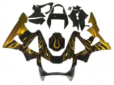 Compra Carenados Moto Honda CBR900RR 929 2000-2001 - Negro Brillante Oro Llama